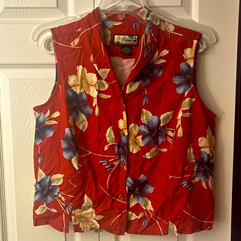 Havana Jack’s Cafe Sleeveless Hawaiian Shirt